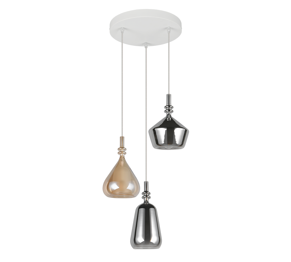ALDEA | Pendant | White mat | Metal
