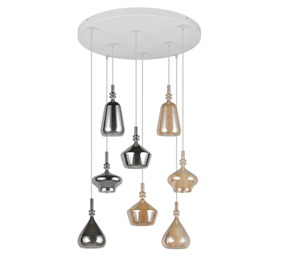 ALDEA | Pendant | White mat | Metal