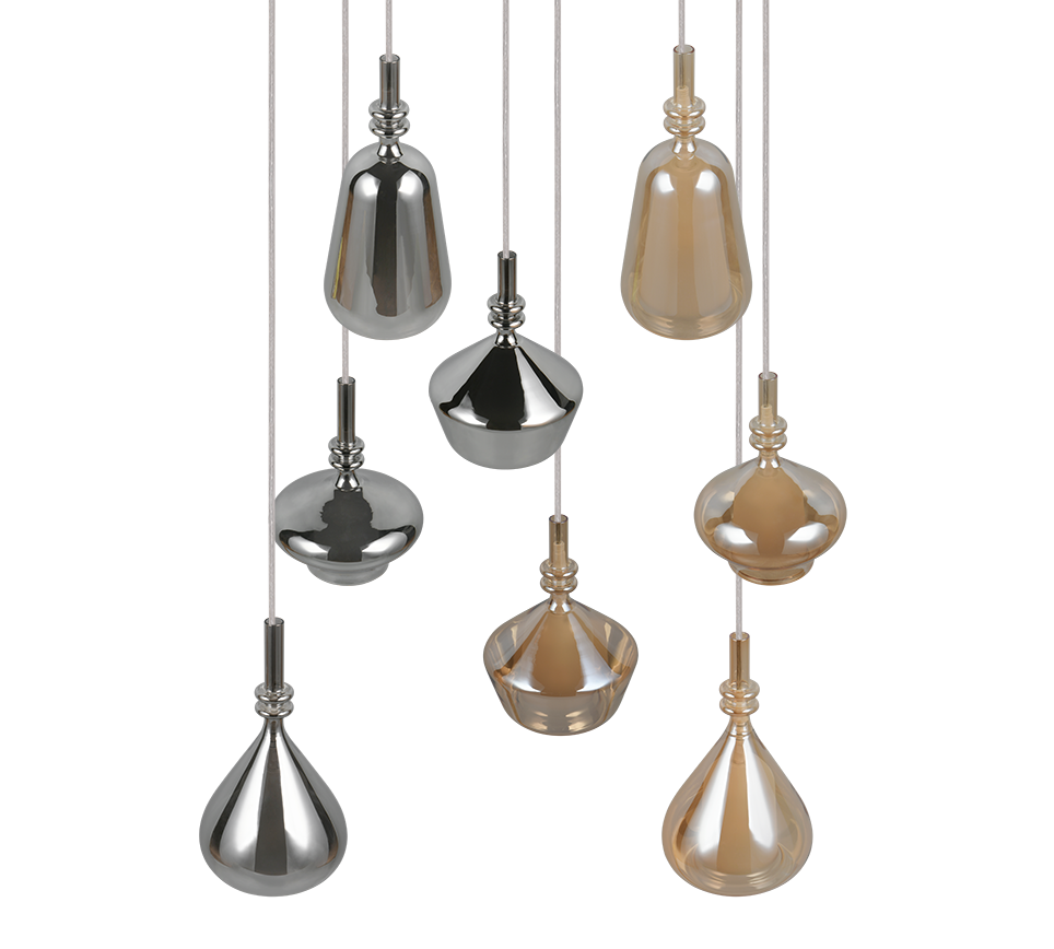 ALDEA | Pendant | White mat | Metal