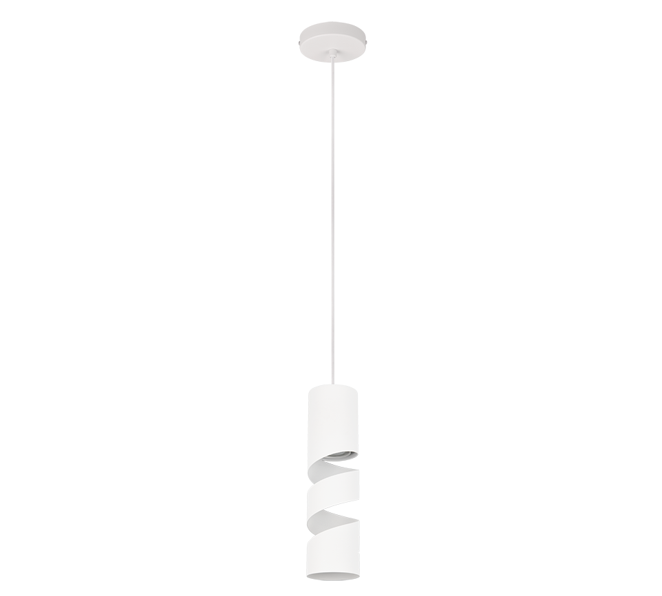 STREAM | Pendant | White mat | Metal