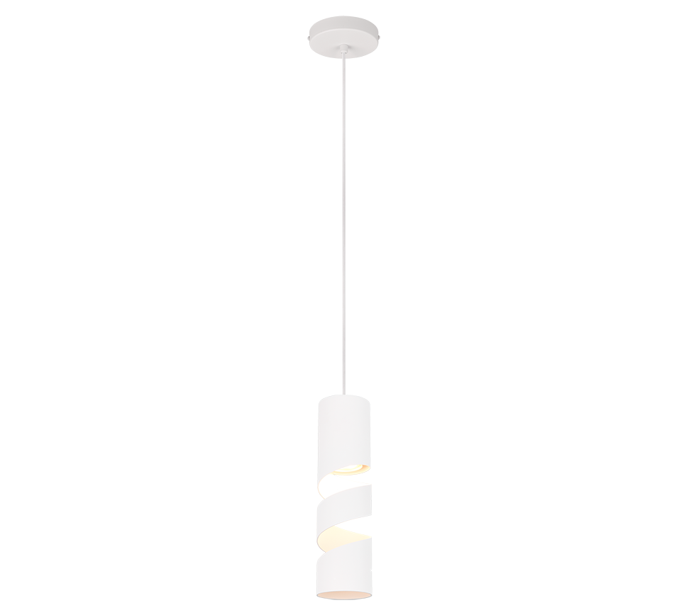 STREAM | Pendant | White mat | Metal