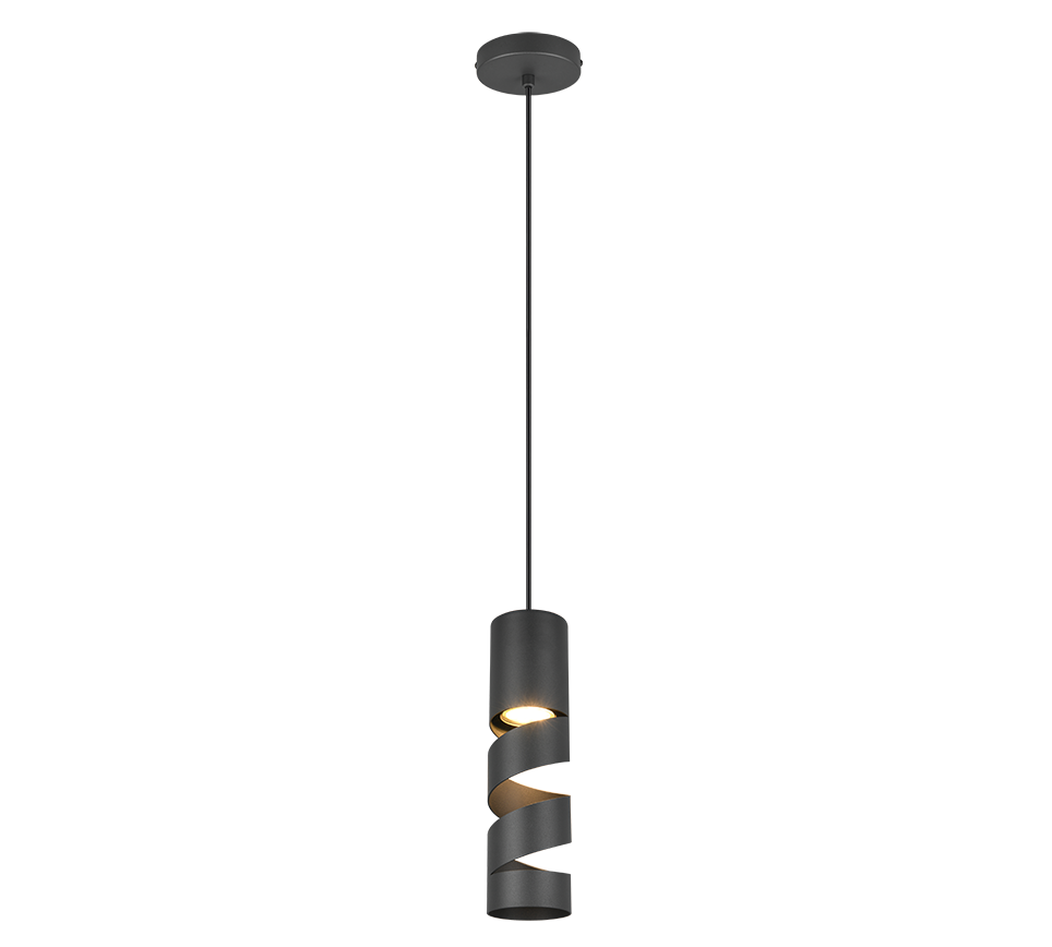 STREAM | Pendant | Black mat | Metal