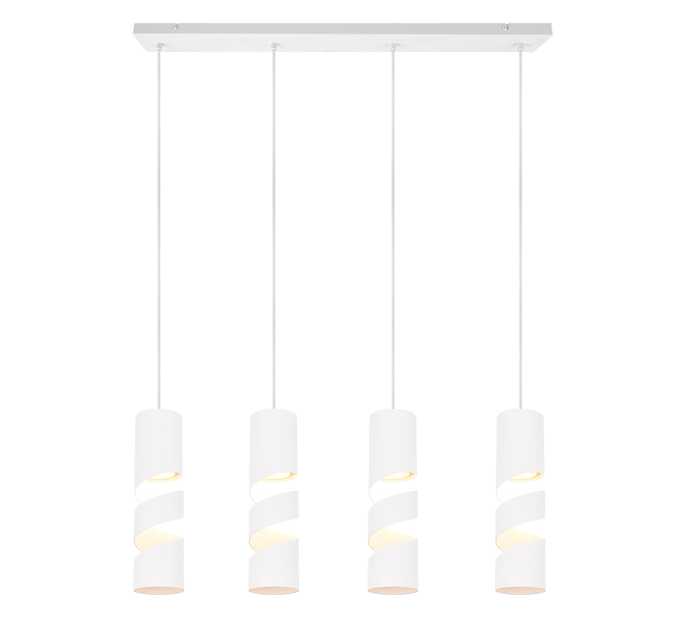 STREAM | Pendant | White mat | Metal