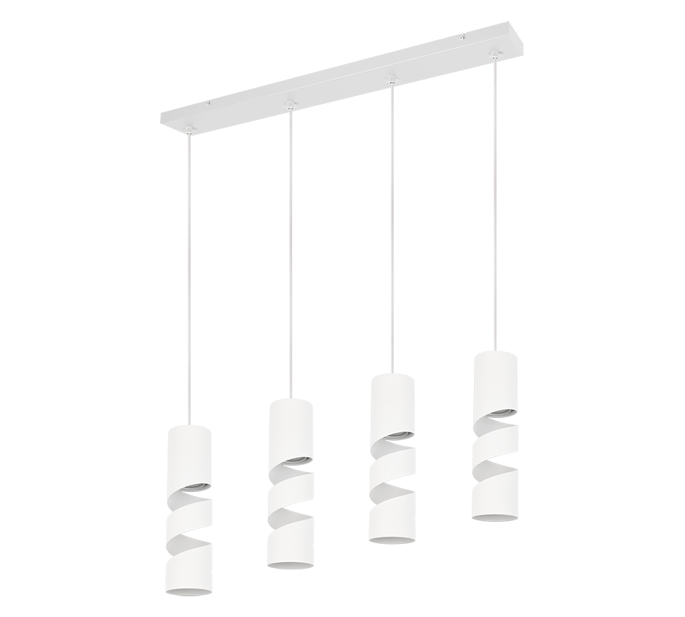 STREAM | Pendant | White mat | Metal