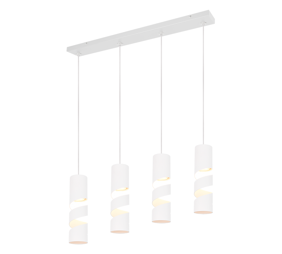 STREAM | Pendant | White mat | Metal