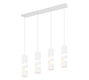 STREAM | Pendant | White mat | Metal