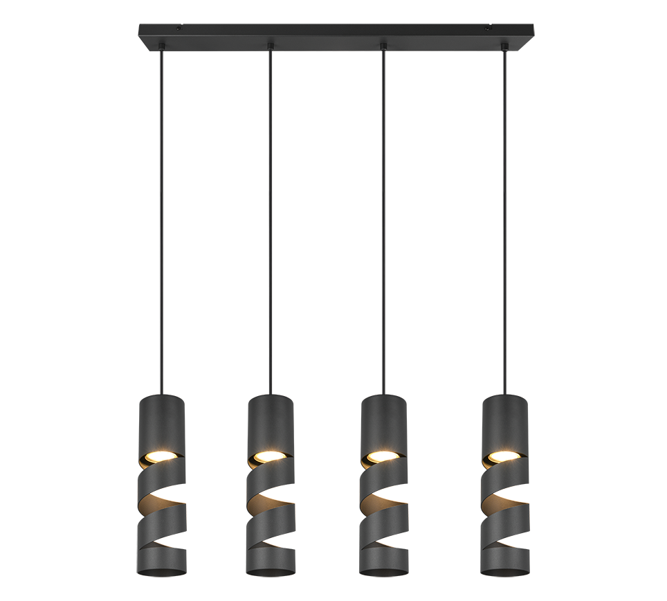 STREAM | Pendant | Black mat | Metal
