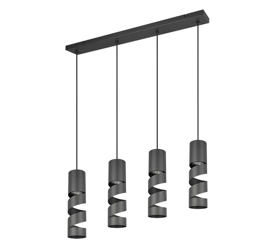 STREAM | Pendant | Black mat | Metal
