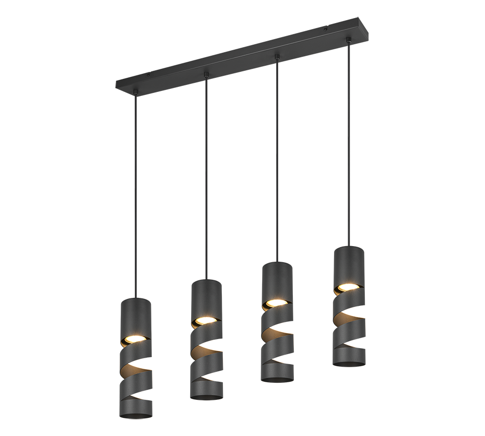 STREAM | Pendant | Black mat | Metal