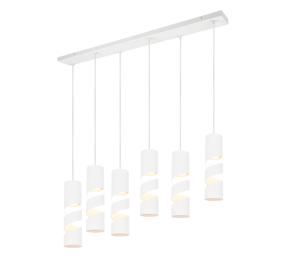 STREAM | Pendant | White mat | Metal