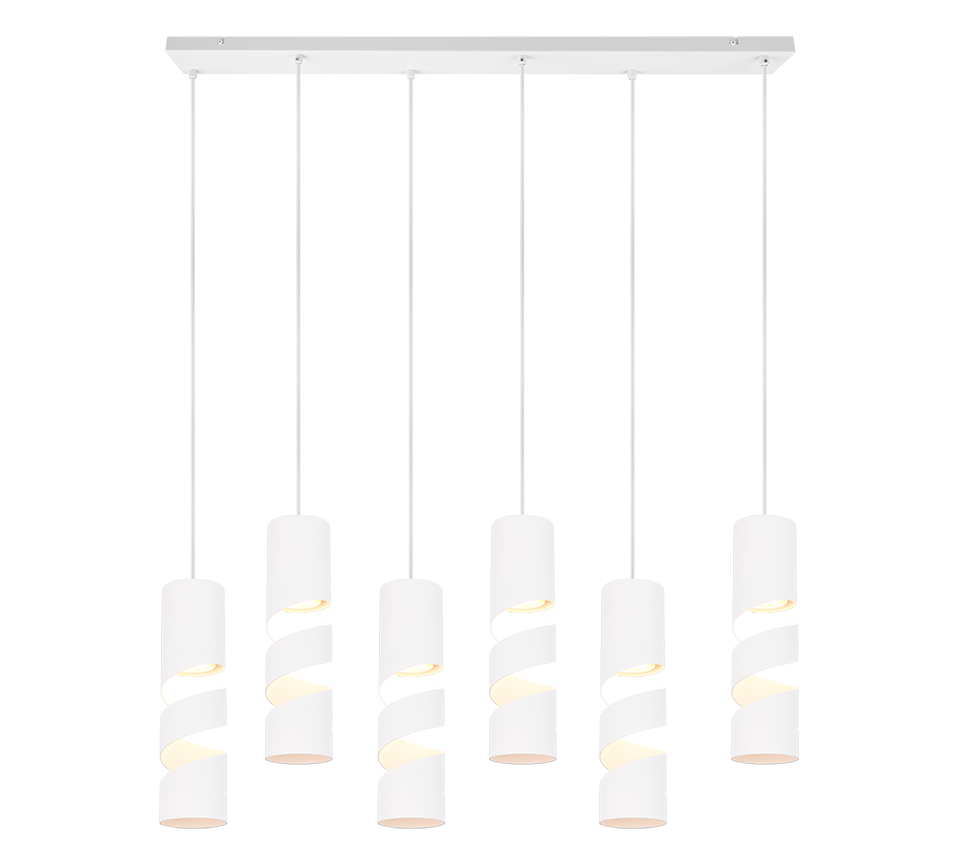 STREAM | Pendant | White mat | Metal