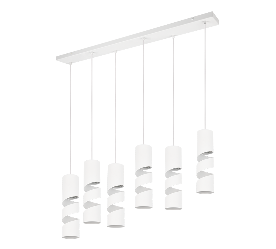 STREAM | Pendant | White mat | Metal