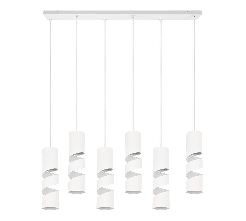 STREAM | Pendant | White mat | Metal