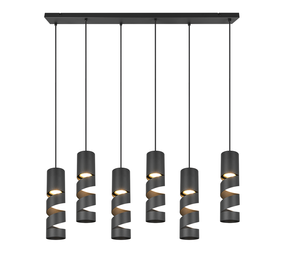 STREAM | Pendant | Black mat | Metal
