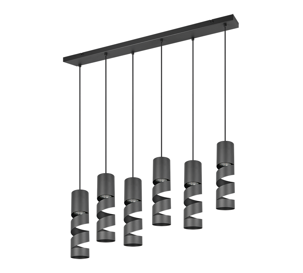 STREAM | Pendant | Black mat | Metal