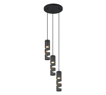 STREAM | Pendant | Black mat | Metal