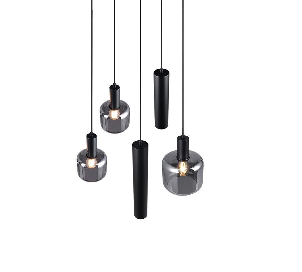 MATARO | Pendant | Black mat | Metal
