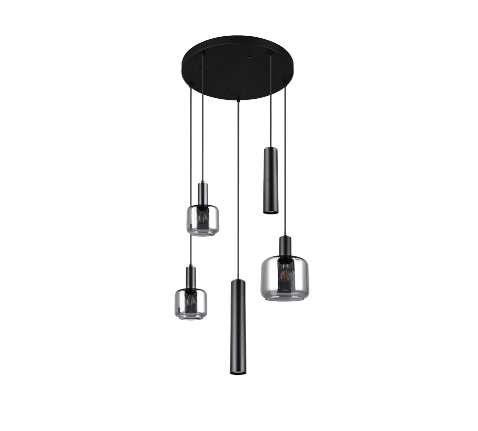 MATARO | Pendant | Black mat | Metal