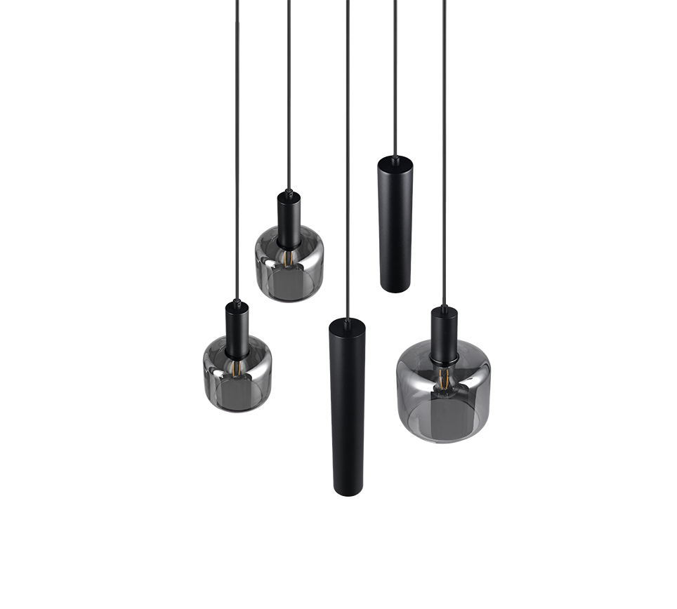 MATARO | Pendant | Black mat | Metal