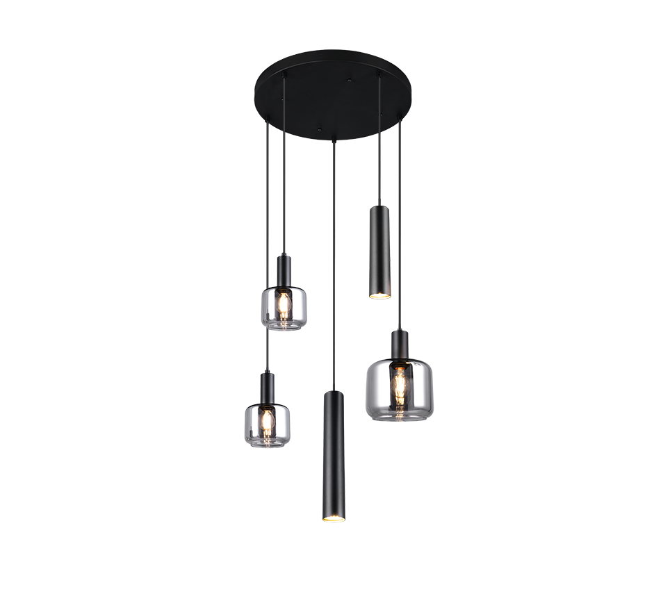 MATARO | Pendant | Black mat | Metal