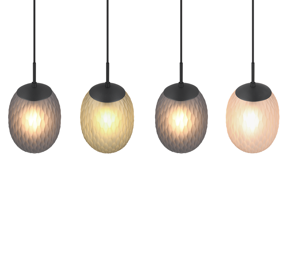 FACETTE | Pendant | Black mat | Metal