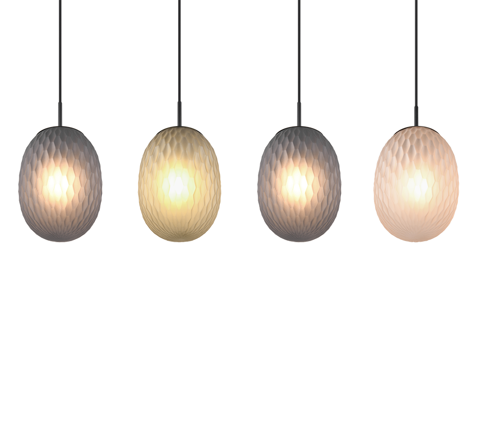 FACETTE | Pendant | Black mat | Metal