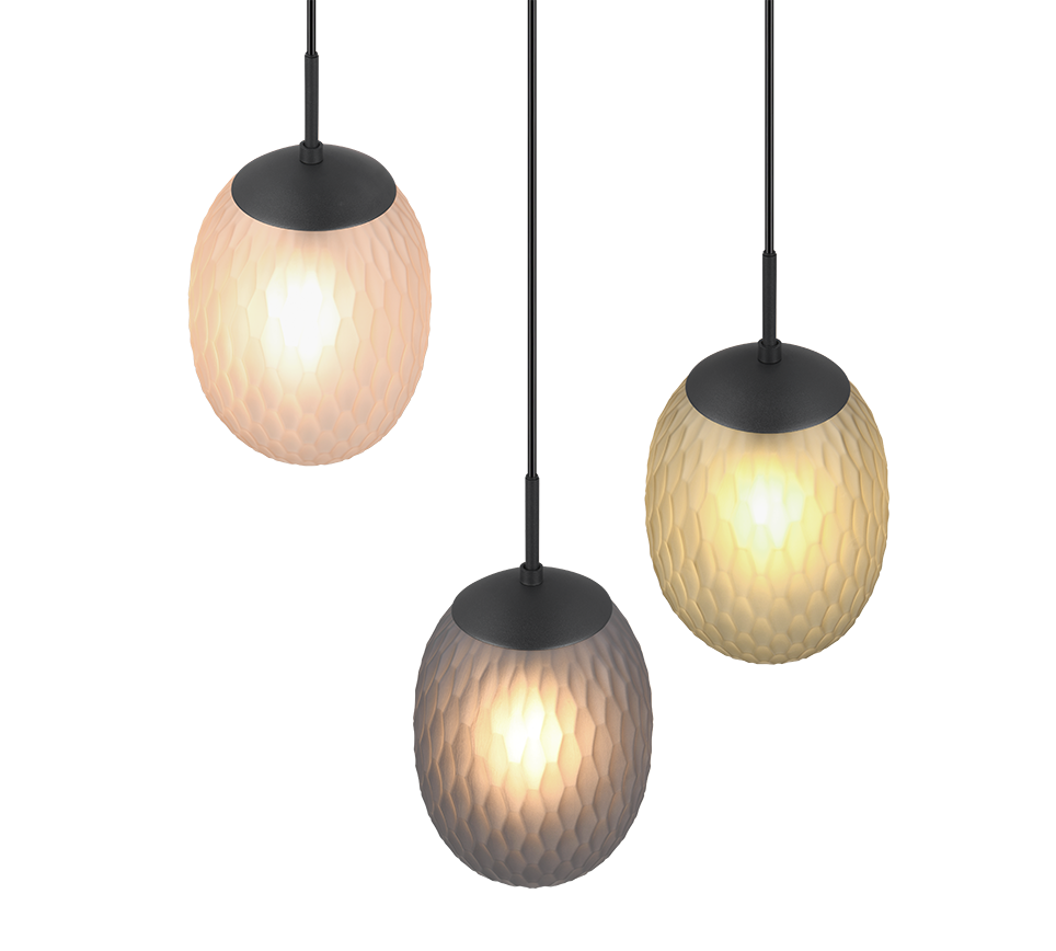 FACETTE | Pendant | Black mat | Metal