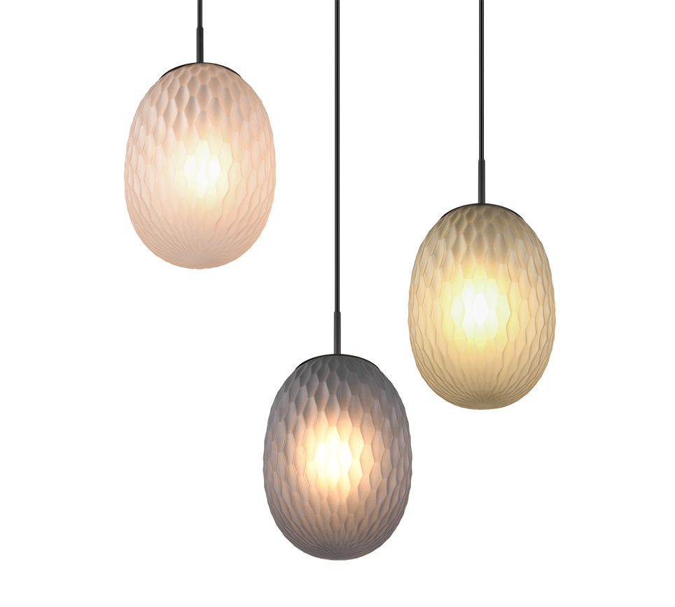 FACETTE | Pendant | Black mat | Metal