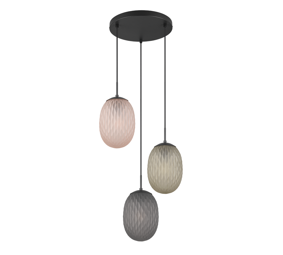 FACETTE | Pendant | Black mat | Metal