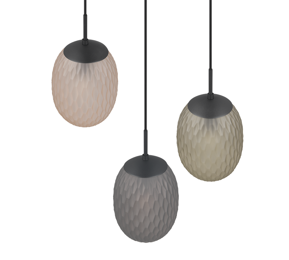 FACETTE | Pendant | Black mat | Metal