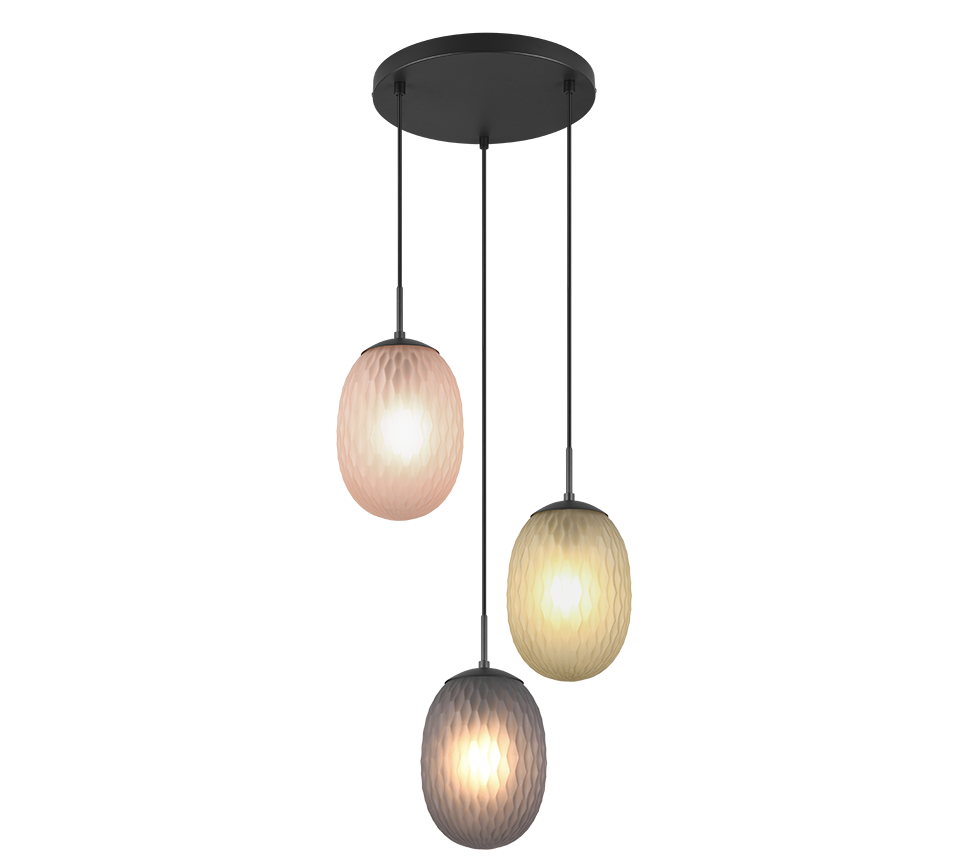 FACETTE | Pendant | Black mat | Metal