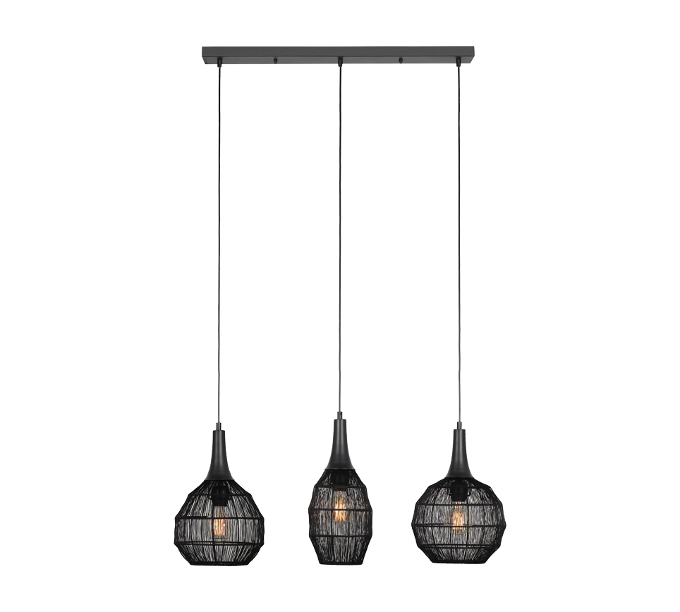 SORAYA | Pendant | Black mat | Metal