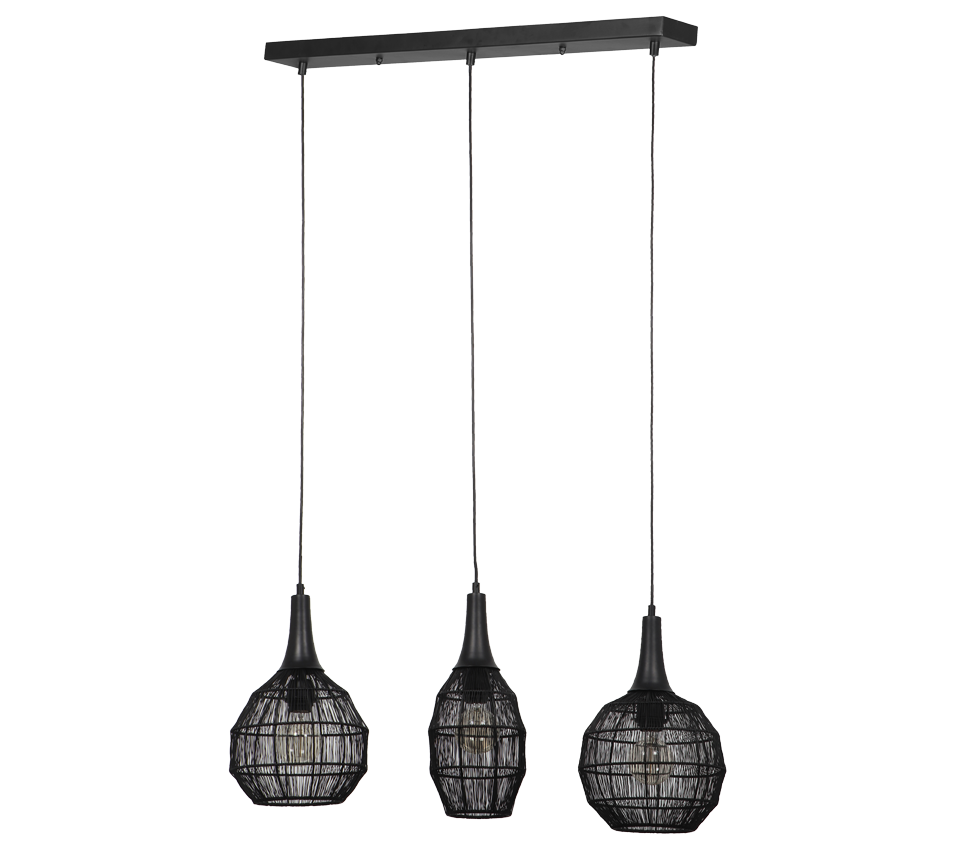 SORAYA | Pendant | Black mat | Metal