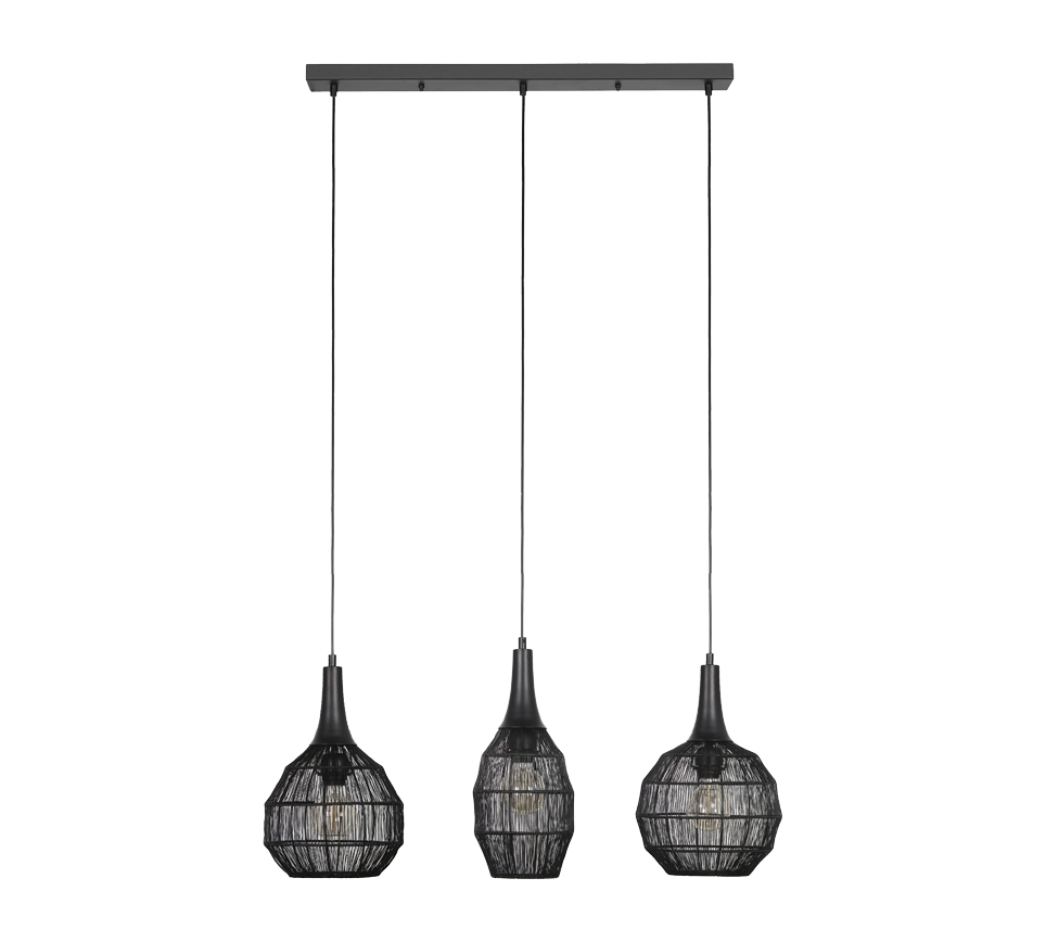 SORAYA | Pendant | Black mat | Metal