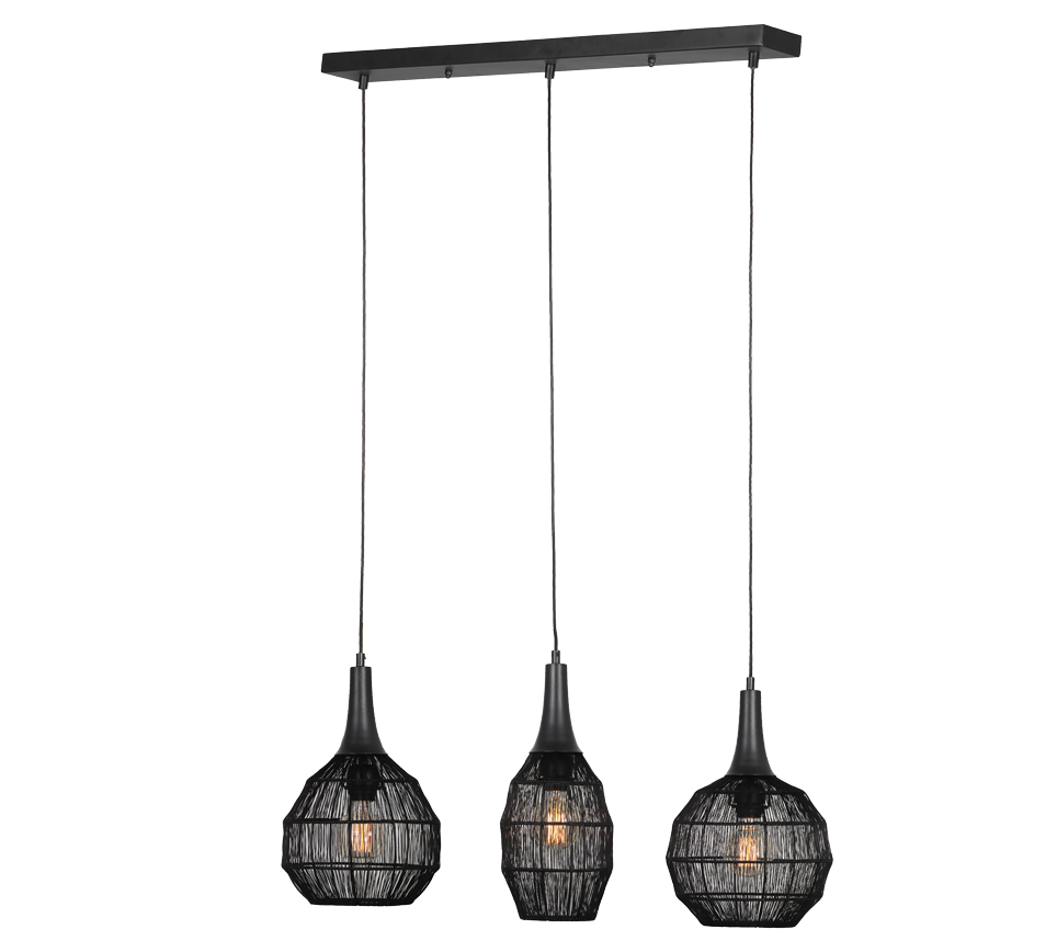 SORAYA | Pendant | Black mat | Metal
