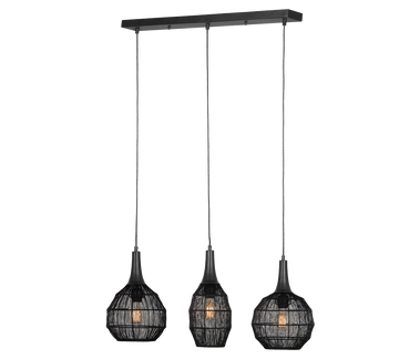 SORAYA | Pendant | Black mat | Metal