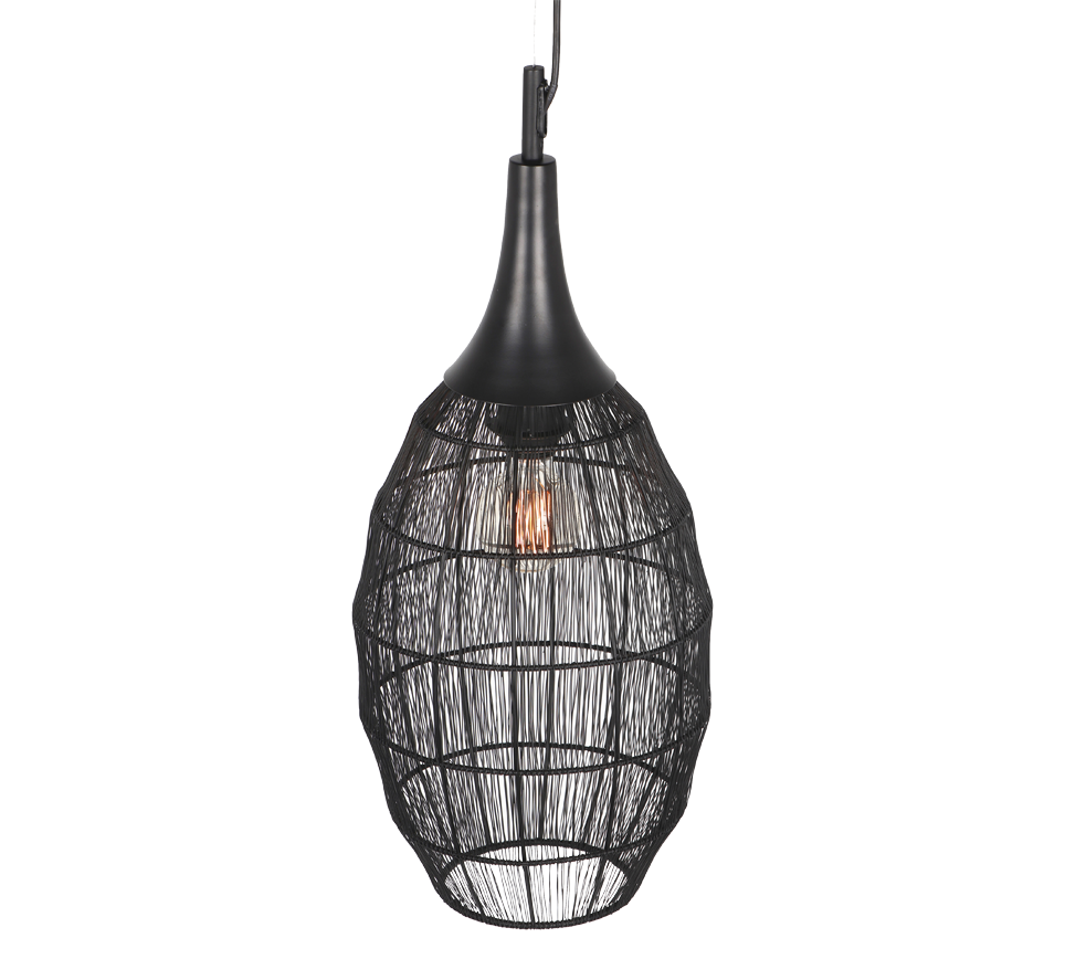 SORAYA | Pendant | Black mat | Metal