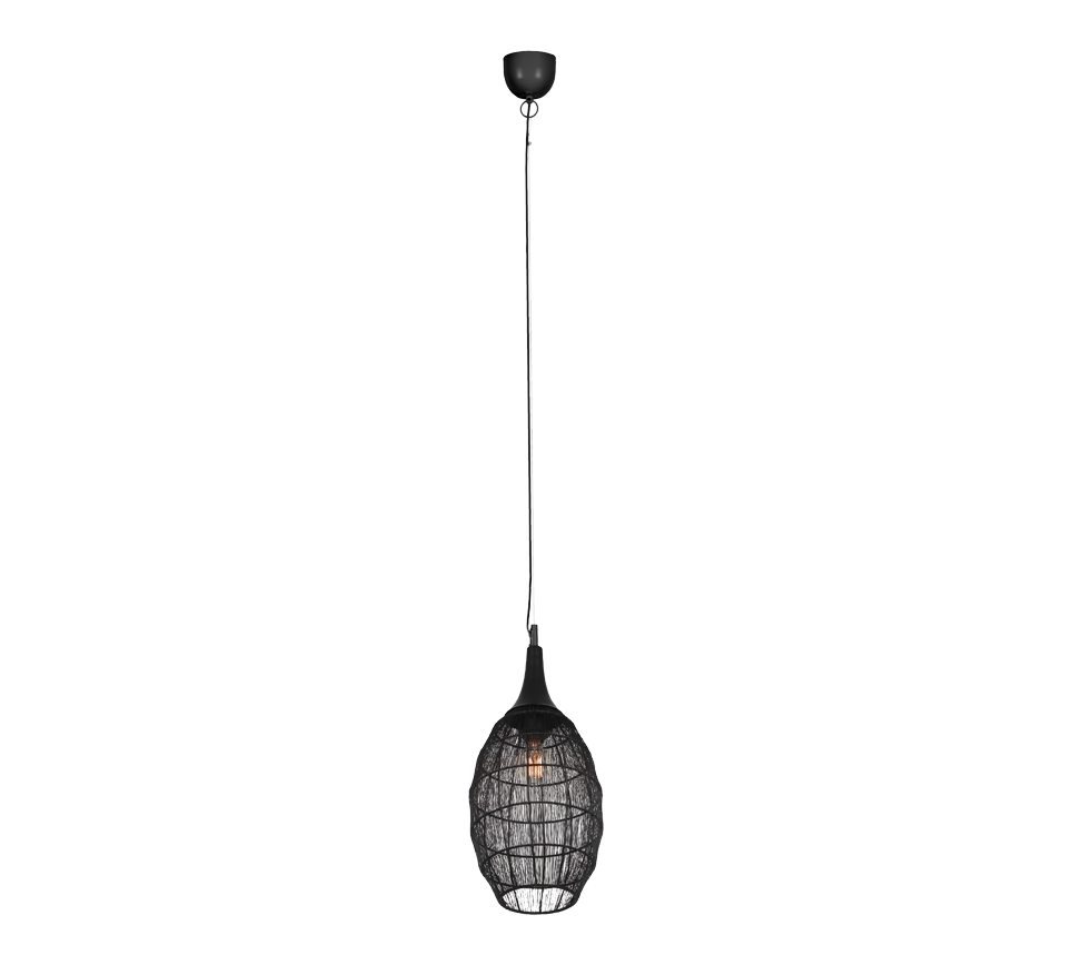 SORAYA | Pendant | Black mat | Metal