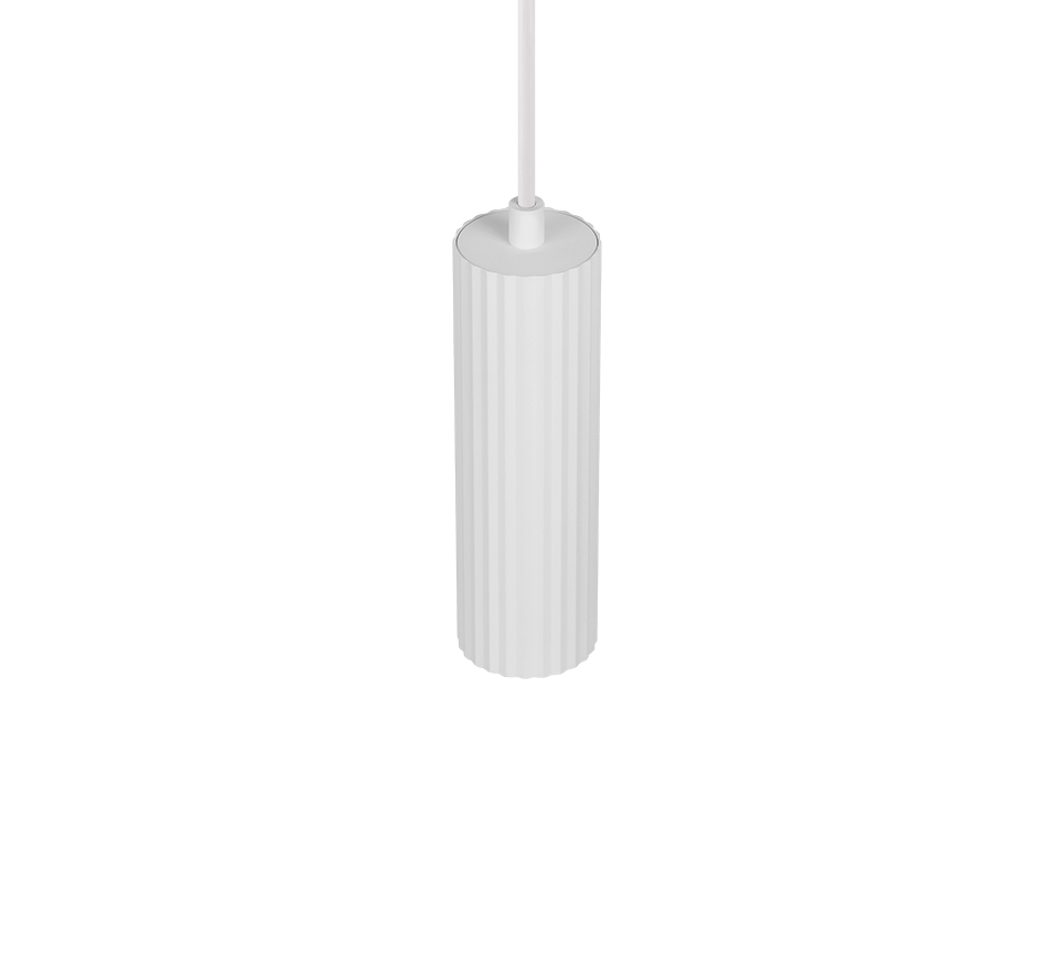 SOKA | Pendant | White mat | Metal