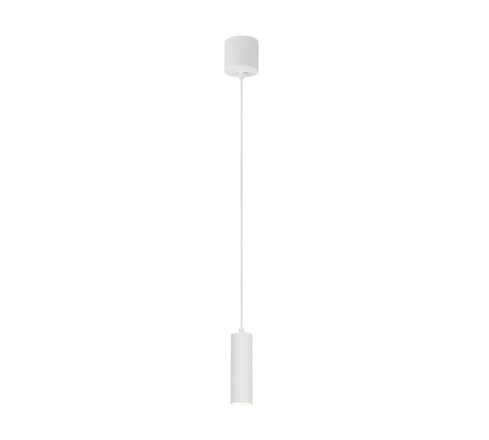 SOKA | Pendant | White mat | Metal