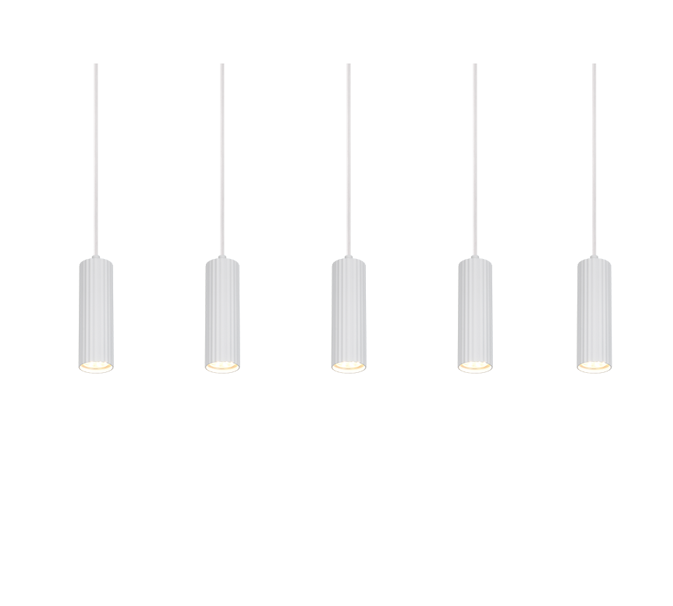 SOKA | Pendant | White mat | Metal