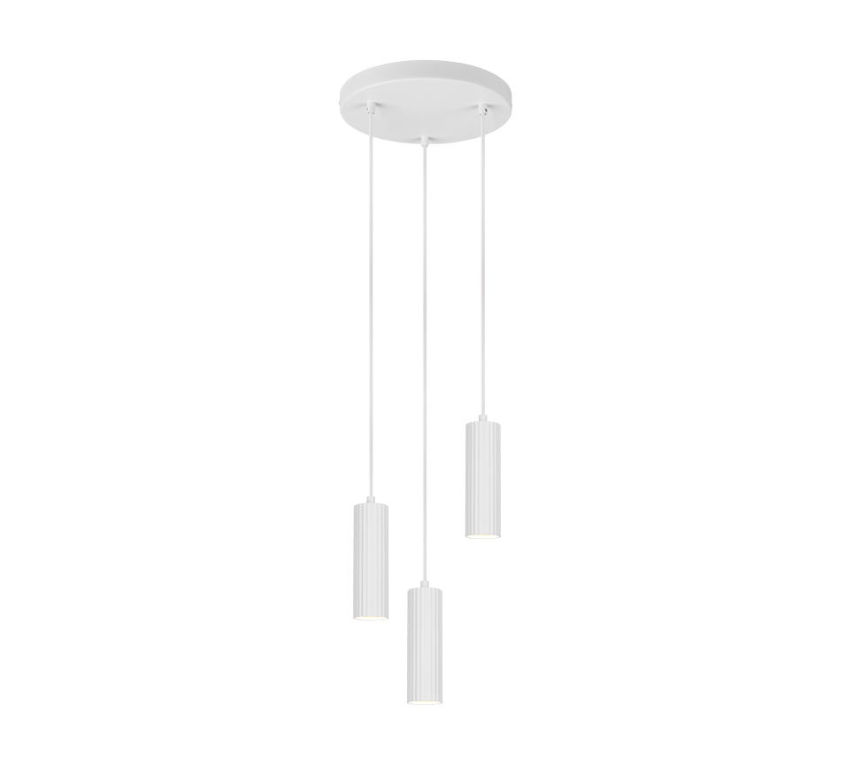 SOKA | Pendant | White mat | Metal