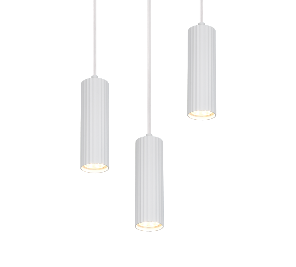 SOKA | Pendant | White mat | Metal
