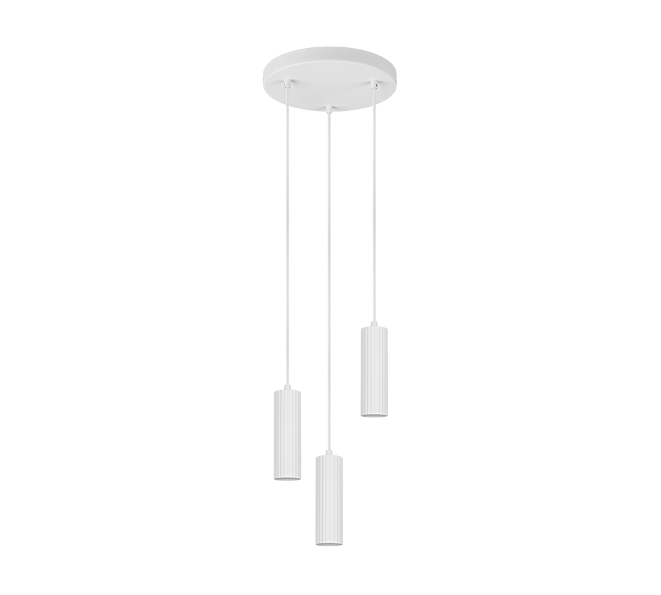 SOKA | Pendant | White mat | Metal