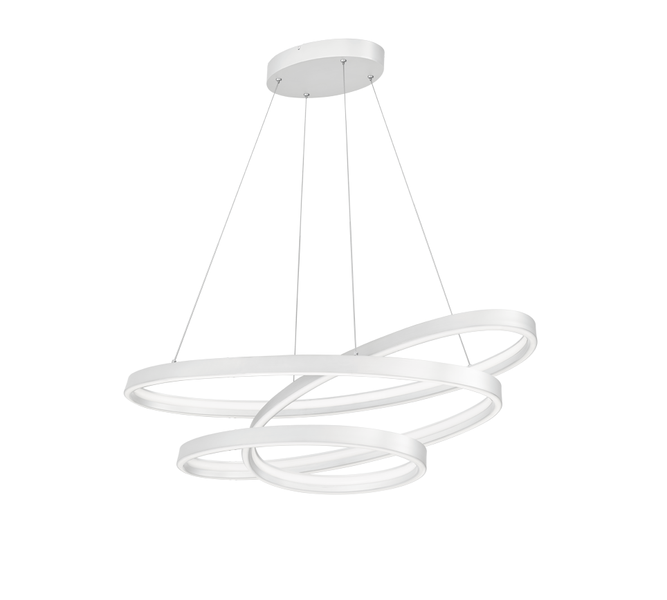 CIOLA | Pendant | White mat | Metal