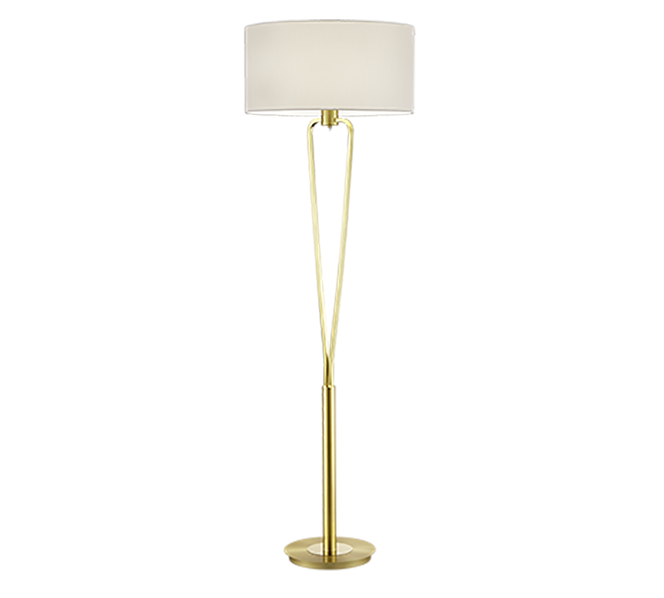 PARIS II | Floor lamp | Brass mat | Metal