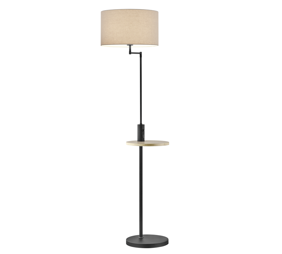 CLAAS | Floor lamp | Black mat | Metal