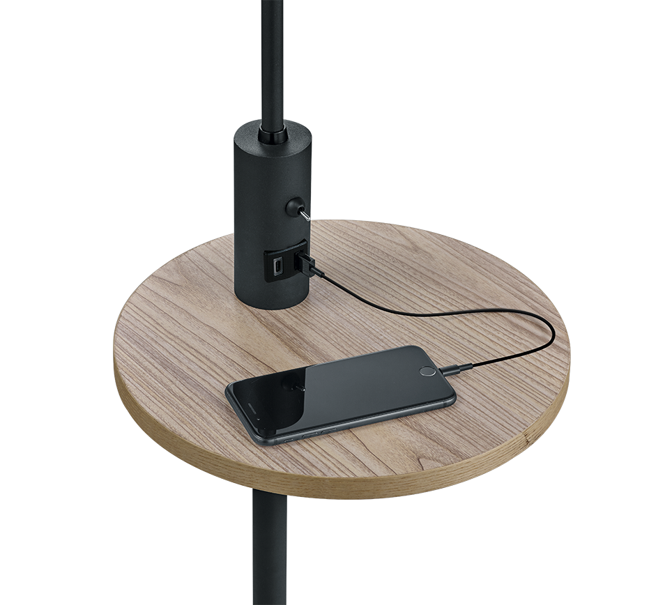 CLAAS | Floor lamp | Black mat | Metal