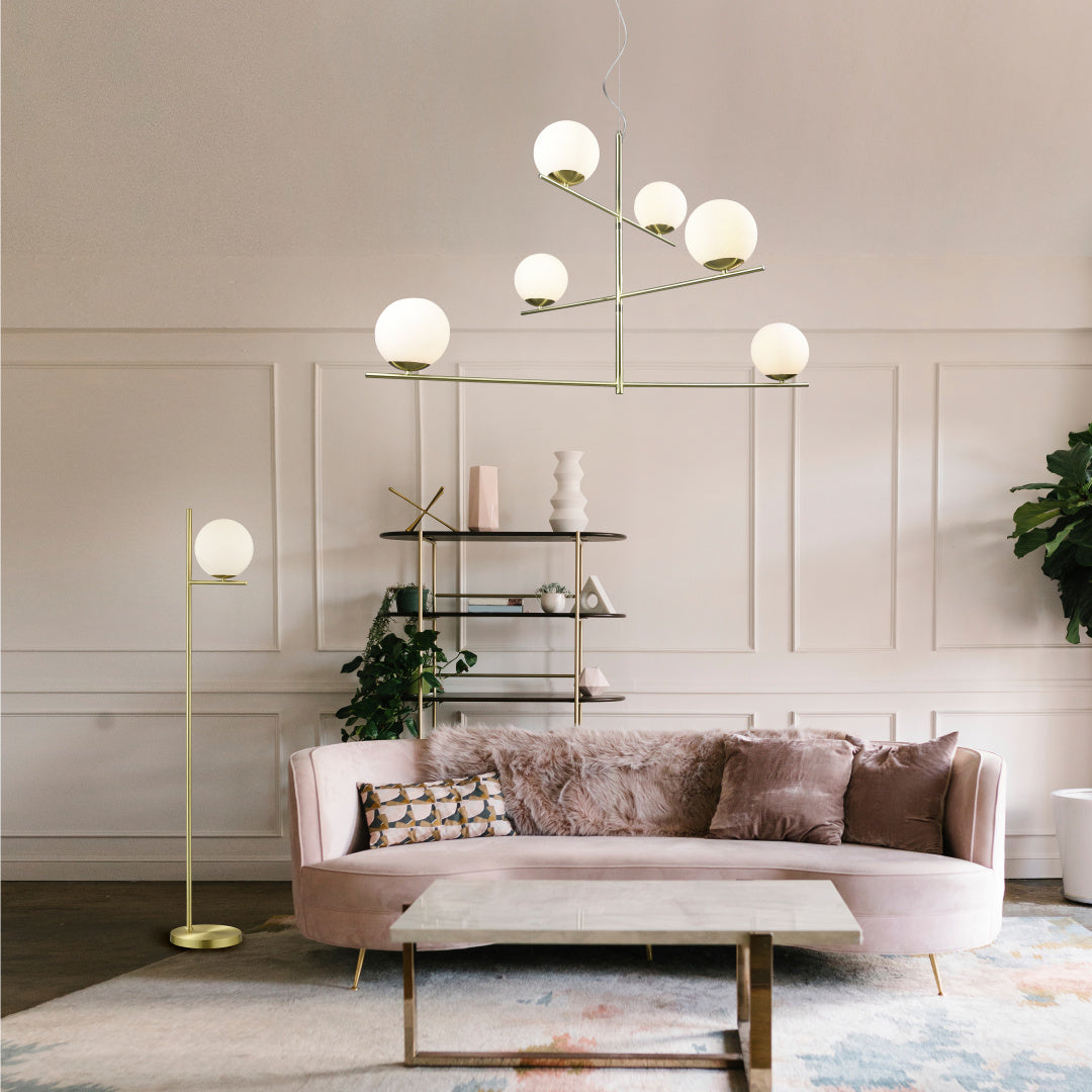 PURE | Floor lamp | Brass mat | Metal