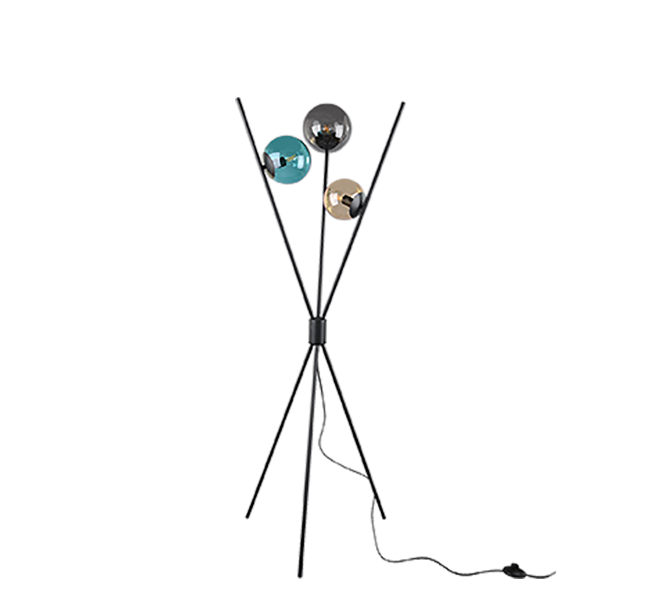 LANCE | Floor lamp | Black mat | Metal